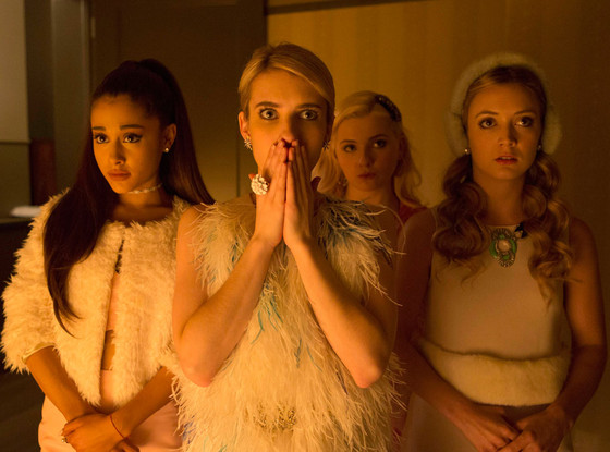 Scream Queens, Billie Lourd, Ariana Grande, Emma Roberts Scream Queens, Billie Lourd, Ariana Grande, Emma Roberts